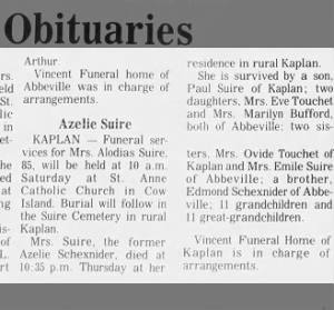 Obituary for Azclie Suire KAPLAN