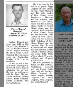 Obituary for Pierre Gaspard